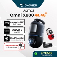 [Grand Launch] 70mai Omni X800 | 360° Dashcam with 4K resolution | 4G GPS & AI Parking Surveillance 