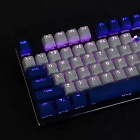 SA Profile 104 Key Double Shot Shine Through Dolch PBT Ball Shape GK61 Keycaps For Mechanical Keyboa