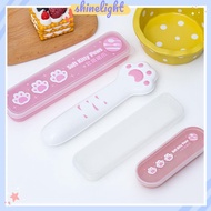 [Shinelight] Cutlery Box Student Spoon Storage Box Portable Cutlery Storage Box Chopstis And Spoon B