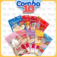 Combo 10 gói súp Ciao Churu cho mèo nhiều vị