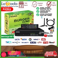 Set Top Box  DIGITAL / Receiver TV Digital Matrix Burger Hijau HD DVB T2 - DALAM STB  RCA REMOT GARANSI BATU BATRE