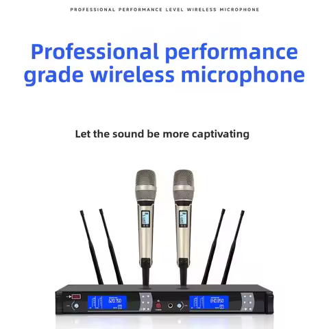 SKM9000 One to two wireless microphone, true diversity FM UHF home stage performance KTV microphone 