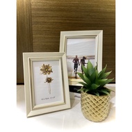 [SG 🇸🇬 local stock] High Quality Ivory Cream Photo Picture Frame 4R/5R/6R/8R desk table stand weddin