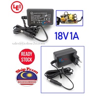 LEI AC to 18V DC 1A 18W Switching Power adapter PSU DC Plug MV18-Y180100-C5 5.5mm*2.5mm/2.1mm