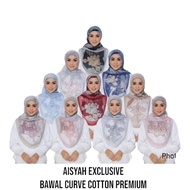 TUDUNG BAWAL AISYAH EXCLUSIVE PREMIUM COTTON BIDANG 45 / TUDUNG BAWAL MURAH / BAWAL COTTON CURVE AIS