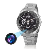 Mini Camera Watch 1080P HD Hidden Spy Camera One Click Photo Taking Video Voice Recording Motion Det