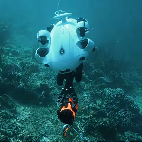 4K60FPS Underwater Kit with Robotic Arm ROV Under Water Submarine Underwater Fish Finder Drone With 