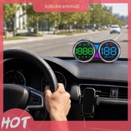 [KidsDreamMall.my] Dual Car HUD GPS Speed Monitor 4 Inch KM MPH Overspeed Alert USB Powered