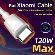 For Xiaomi 67W Turbo Fast Charger with 6A USB C Cable for Xiaomi 14 13 12 11 Poco F7 F8 X4 F6 F5 F4 