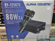 เพาเวอร์รถยนต์ DSP ALPHA COUSTIC RY-125KTV / DSP พร้อมไมค์ลอย 2ตัว คาราโอเกะ ยกระดับเสียงเต็มระบบ