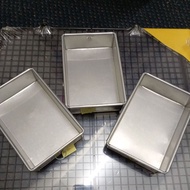 Loyang mini brownies bakar / kukus 6x4 8x4 incii