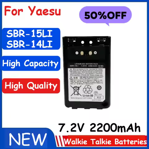 For Yaesu FT-1DR FT1XD FT-2DR FT3DR VX-8DR VX-8GR FT5DR VX-8R Walkie Talkie Battery SBR-15LI SBR-14L