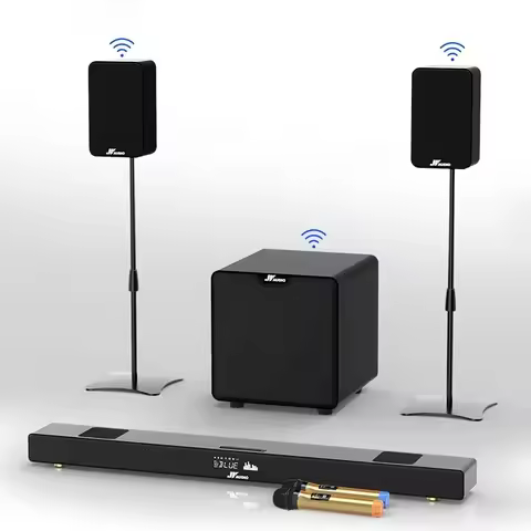 5.1 Sound Bar with Stereo Sound Subwoofer 35-Inch Wireless TV Speaker Soundbar and Rear Surround Sou