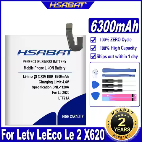 HSABAT LTF21A 6300mAh Battery For Letv LeEco Le 2 (pro) le 2S le S3 X527 X528 X621 X625 X626 X20 X25
