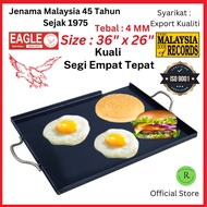 [Big Size]Besar EAGLE Rectangular Hot Plate Pan Kuali Leper Grill Plate For Burger/Roti John/Ikan Ba