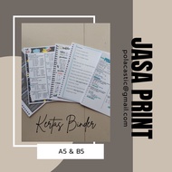 Print BINDER PAPER A5, B5