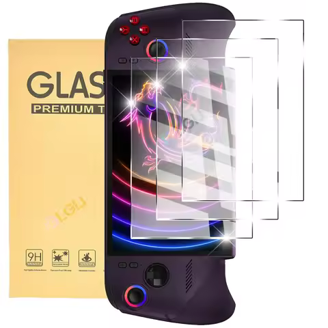 9H Tempered Glass for MSI Claw 8 EX AI+ Screen Protector, HD Clear Anti-Scratch Protective Film MSI 