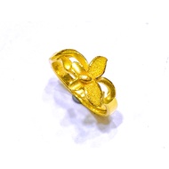 Gold 9999 Gold Butterfly Ring Gold Ring Shape Ring