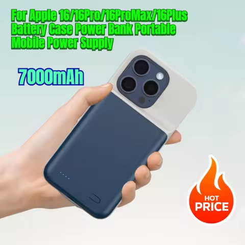 7000mAh For Apple 16/16Pro/16ProMax/16Plus Battery Case Power Bank Portable Mobile Power Supply