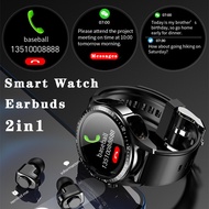 JM03 Smart Watches Earphones TWS Two In One Bluetooth Watches Call Music Headphones Sports Tracker Smartwatches Wristband