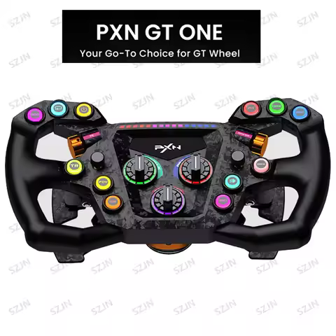 PXN GT ONE Racing Wheel Carbon Fiber Paddle Shifters Quick Release Steering Wheel Custom Programmabl
