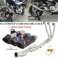 Full Systems For CFMOTO 675SR CF675SR 675R-R 675 SR-R SS 2024 2025 Motorcycle Exhaust Escape Front L
