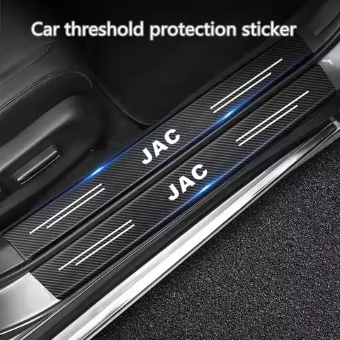 4Pcs Wear-Resistant Carbon Fiber Threshold Plate For JAC Refine Board J6 J5 J4 J3 J2 J7 T8 S5 S3 S2 