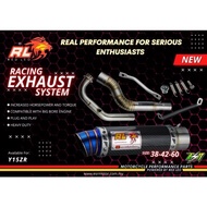 RED LEO EXHAUST RACING Y15ZR 32MM 35MM 38MM 42MM BLACK CARBON EKZOS REDLEO ESR