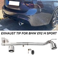 Stainless Steel Exhaust Pipe Double Out Car Exhaust Tip For BMW E90 E92 318i 320i 330i 325i 2006-201