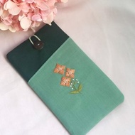 Phone sleeve,phone case,phone pouch,hand-embroidered phone sleeve