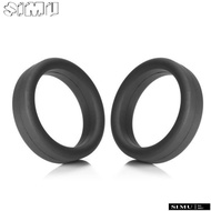 SIMULR 3Pcs Luggage Wheel Ring, Flexible Diameter 35 mm Rubber Ring, Durable Thick Flat Stretchable Elastic Wheel Hoops Luggage Wheel