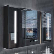 In-stock Bathroom Cabinet Smart Vanity Hotel Mirror Cabinet LED Lighted Fog-Free Mirror Cabinet Make