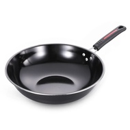 【New 2021 Hot Cast Iron Wok Non-stick Fry Pan Restaurant Cooking Tools Single Wok Gas Cooker n☸