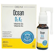 VITAMIN D3K2 OCEAN ORZAX SPRAY DẠNG XỊT KÈM ĐẦU NHỎ GIỌT NHẬP KHẨU CHÂU ÂU 400 IU 20ML TƯƠNG ỨNG 130