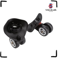 YRBWDYZDH 1Pair Suitcase Wheel, Swivel Casters Black Luggage Wheel Replacement, Durable PVC Trolley 