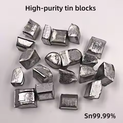 Sn99.99% Pure Tin Block Particles Lead-Free Non-Toxic Environmental Protection Tin Elemental for Sci