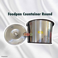Round Container Round Foodpan/ Round Container With Cover 16cm 18cm 20cm 22cm