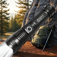 KENSUN XHP70 USB LED ,、 KENSUN XHP70 Lampu Suluh LED Boleh Cas USB 4-Teras, Boleh Zum, Lentera Tanga