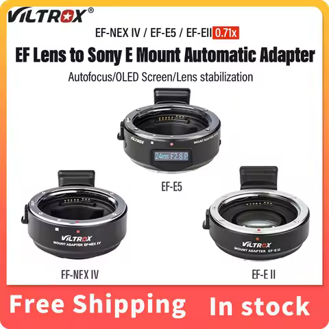 Viltrox EF-E5 Lens Adapter Auto Focus Full Frame 0.71x Speed Booster for Canon EF Lens to Sony A1 A7