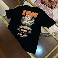 EVISU/God of Fortune/6XL Classic Round Neck Short-Sleeved T-Shirt Men Women Style Large Size New Arr