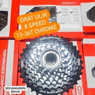 Sprocket Gear drat ulir freewheel OXO 8 speed 13-34T