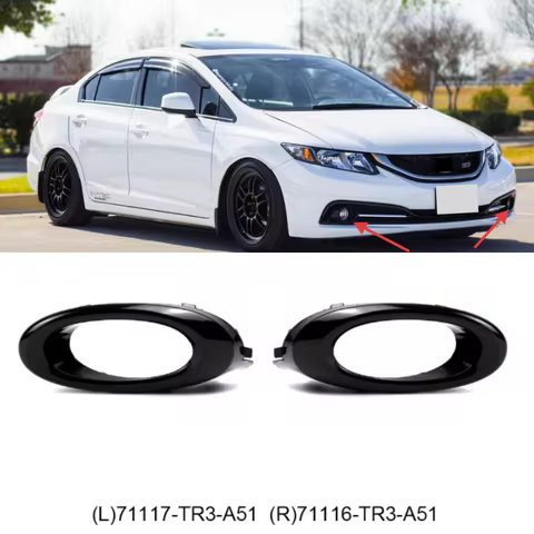 CivicFor Honda Civic (FB6/2) 2014-2015 car front bumper fog light frame cover OE: 71117-TR3-A51/7111
