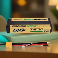 D72431262S || DXF 2S Shorty LiPo Battery 7.6V 140C 7200mAh 5mm Bullet Hard Case