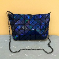 Metallic Dark Blue Issey Miyake BAOBAO Sling Bag / Clutch