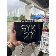 NOMBOR PLAT BINTANG CHROME (MOTOR)