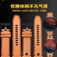 Suitable for Dissay Genuine Leather Watch Strap Male DZ4476/4482 DZ7408 DZ7406 DZ4318 Cowhide Bracel
