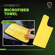 CP CAR Detailer Microfiber Car Wash Towel 60cm x 30cm Kain Lap Serbaguna Detailing Towel 吸水布