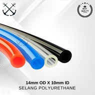 Polyurethane PU Hose 14 mm OD x 10mm ID / meter
