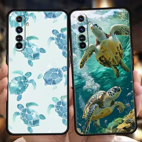 Cool Ocean Turtle For Realme GT Neo 2 3 3T 5 Phone Case For Realme 12 11 5G 10 9 8 5G 7 6 GT5 GT3 GT