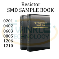 SMD Resistor 0201 0402 0603 0805 1206 1210 Resistor Package 0R - 10M ohm Component Sample Book